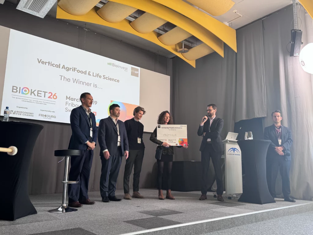 Agrifood winner presentation during the BIOKET pitch session.